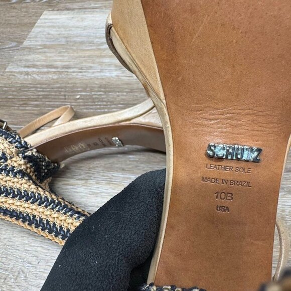 Schutz Woven Heel Pumps Women's Size - Picture 5 of 8